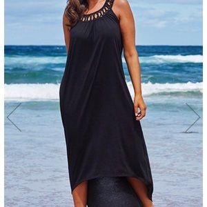 Swimsuits for all Margarita black maxi cover up